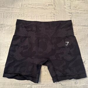 Gymshark Adapt Black Camo Shorts